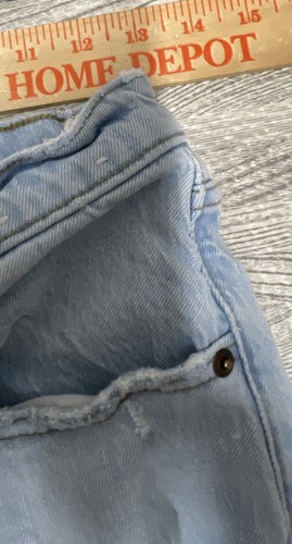 Pantalones de mezclilla para mujer Abercrombie & Fitch de tiro alto de los 90 talla 28/6L relajados rectos - Imagen 8 de 9