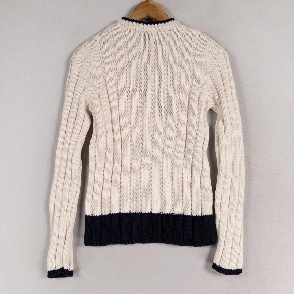 VTG Ralph Lauren Polo Jeans Co USA American Flag Sweater Womens Small Y2K Preppy - Image 3 of 4