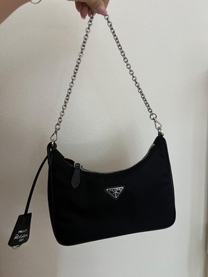 PRADA ショルダーバッグ R.Edison 2005 ブラック Prada Black Nylon Re Edition 2005 Crossbody Bag | eBay