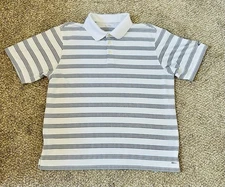 Champion Men's White Striped Golf Polo ~ Size XL Extra Large