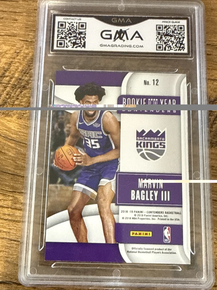 2018-19 Contenders - Rookie of the Year Contenders Marvin Bagley III #12 GMA 10 - Image 2 of 2
