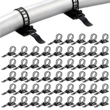 50Pcs Nylon Adhesive Cable Cord Fasteners For Organizing Wire And Cables