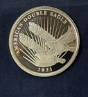 .999 Fine Silver 1/2 Oz. 2021 American Double Eagle Cook Islands $2