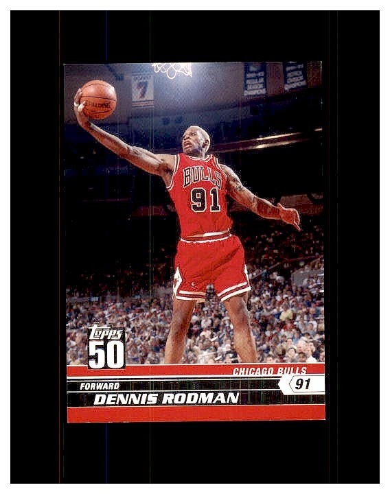 2007-08 TOPPS 50TH ANNIVERSARY BASKETBALL #29 DENNIS RODMAN CHICAGO BULLS MINT