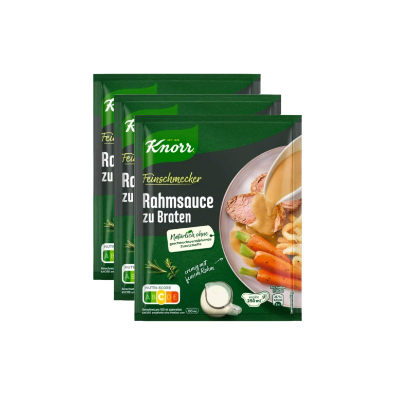 Knorr instant sauce packet CREAMY BROWN GRAVY -Rahmsauce zu Braten -3pc- 2690₽
