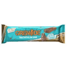 Image of Grenade Chocolate Chip Salted Caramel 12 x 60g Bars High Protein Low Sugar