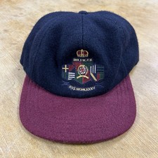 Vintage Tommy Hilfiger Wool Snapback Hat Cap Crest Crown Shield USA Made RARE