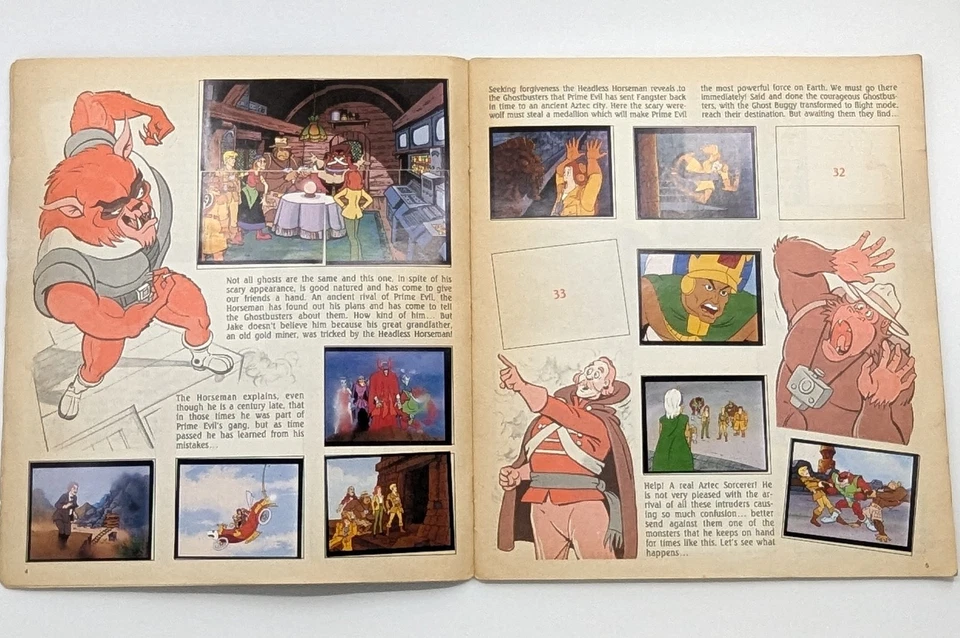 Ghostbusters Filmation Panini Rare Sticker 1987 Album 90% Complete Italy Print - Image 4 of 4