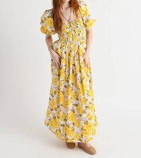 Faithfull The Brand Rosarico Floral Midi Dress Size S