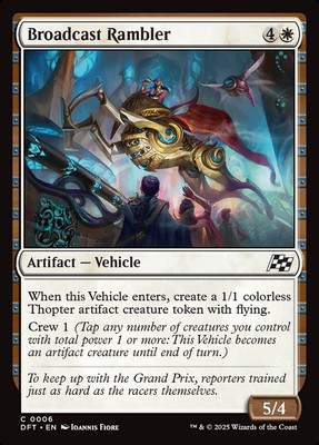 MTG Aetherdrift C Broadcast Rambler #0006 PLAYSET 4X X4