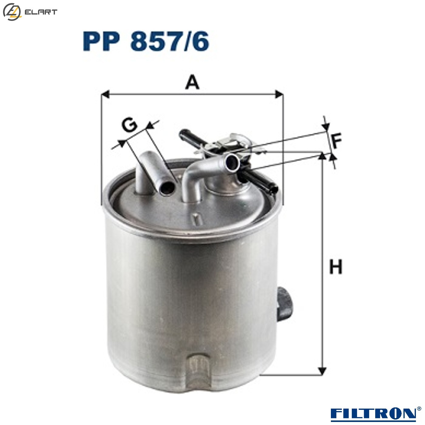 FUEL FILTER PP 857/6 FOR NISSAN ARMADA/III/SUV NP300/FRONTIER/NAVARA/Pickup 2.5L