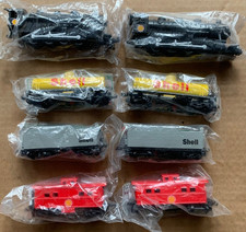 Lot of 8 - Fletcher Barnhardt  White -2 HO Scale Shell Gas Train Sets - NEW