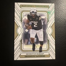 2025 Panini National Treasures Collegiate Shedeur Sanders Rookie Base /5