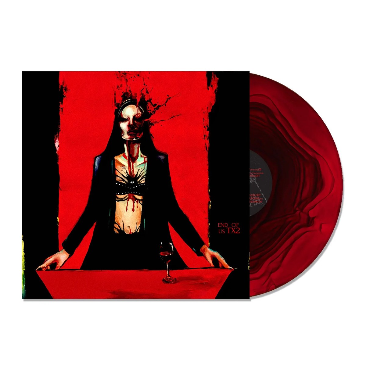 TX2 'End Of Us' (Spotify Fan First Signed) Red & Black Ripple LP