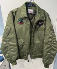 USAF BOMBER JACKET. Size Large .MITCHELL & PROFFITT  EXCELLENT CONDITION.
