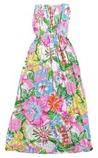 Lilly Pulitzer Target Nosey Posie Strapless Maxi Dress Size S
