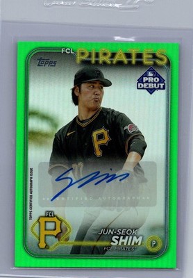 2024 Topps Pro Debut #PD-59 Jun-Seok Shim Autographs Green #/99