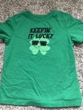Infant  Toddler Boys Green Keepin' It Lucky St. Patrick's Day Tee Shirt