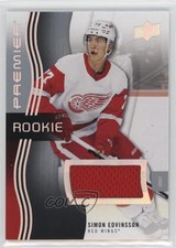 2023-24 Upper Deck Premier Rookies Jersey Simon Edvinsson #123 19r4