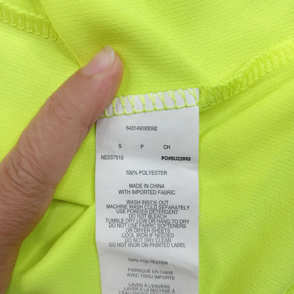 Nike Shirt Mens Small Dri-FIT Neon Yellow Volt Short Sleeve Athletic Tech - Image 3 of 4