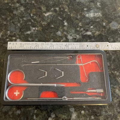 Marc Petitjean Tool Set Fly Tying Premium Tools With Case