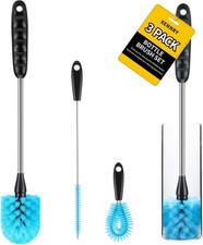 Water Bottle Cleaner Brush  Bottle Brush Tube Cleaning Lab Set with Long Blue