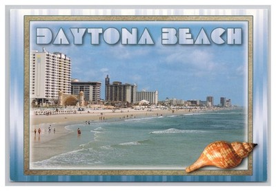 Daytona Beach Florida Coastline Hotels Scene Postcard Souvenir 6x4 Unused