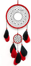 Red Dream Catchers, Dream Catcher for Wall Decor, Traditional Dreamcatcher Red