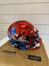 Patriots Wes Welker Autographed Chrome SpeedFlex NFL Helmet w/ JSA COA Authentic