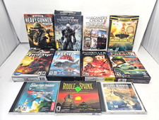 Vintage PC Video Games Lot of 11 CD-ROM Shooter Simulation