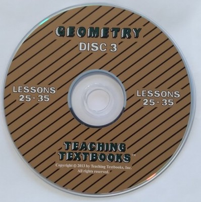 Geometry Teaching Textbooks 2.0 - Replacement CD - DISC 3 only