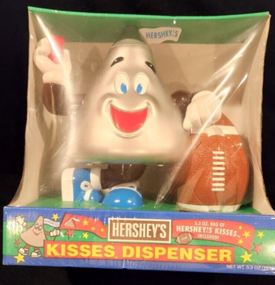 Vintage Hershey Kisses Dispenser - Football Theme - Original