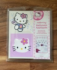 Rare HTF Hello Kitty Bathroom Appliqu s Tile Peel And Stick 32 2005
