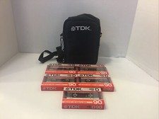 Case of 5 NOS New Sealed VTG 1986 TDK D-90 Type I Dynamic Cassette Tapes