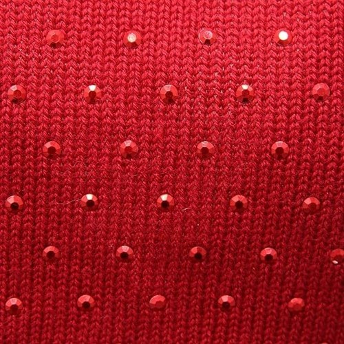 Monnalisa Maglione Bimba Girl Dark Red Studded Knit Shrug Crop Sweater Sz 8 - Picture 3 of 14