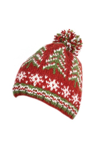 Pachamama Christmas Retro Bobble Beanie 