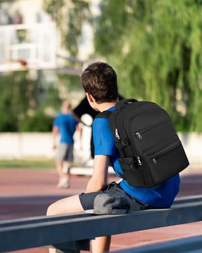 21L Large Backpack with Laptop Compartment, School Backpack, Travel Backpack, - Picture 5 of 7