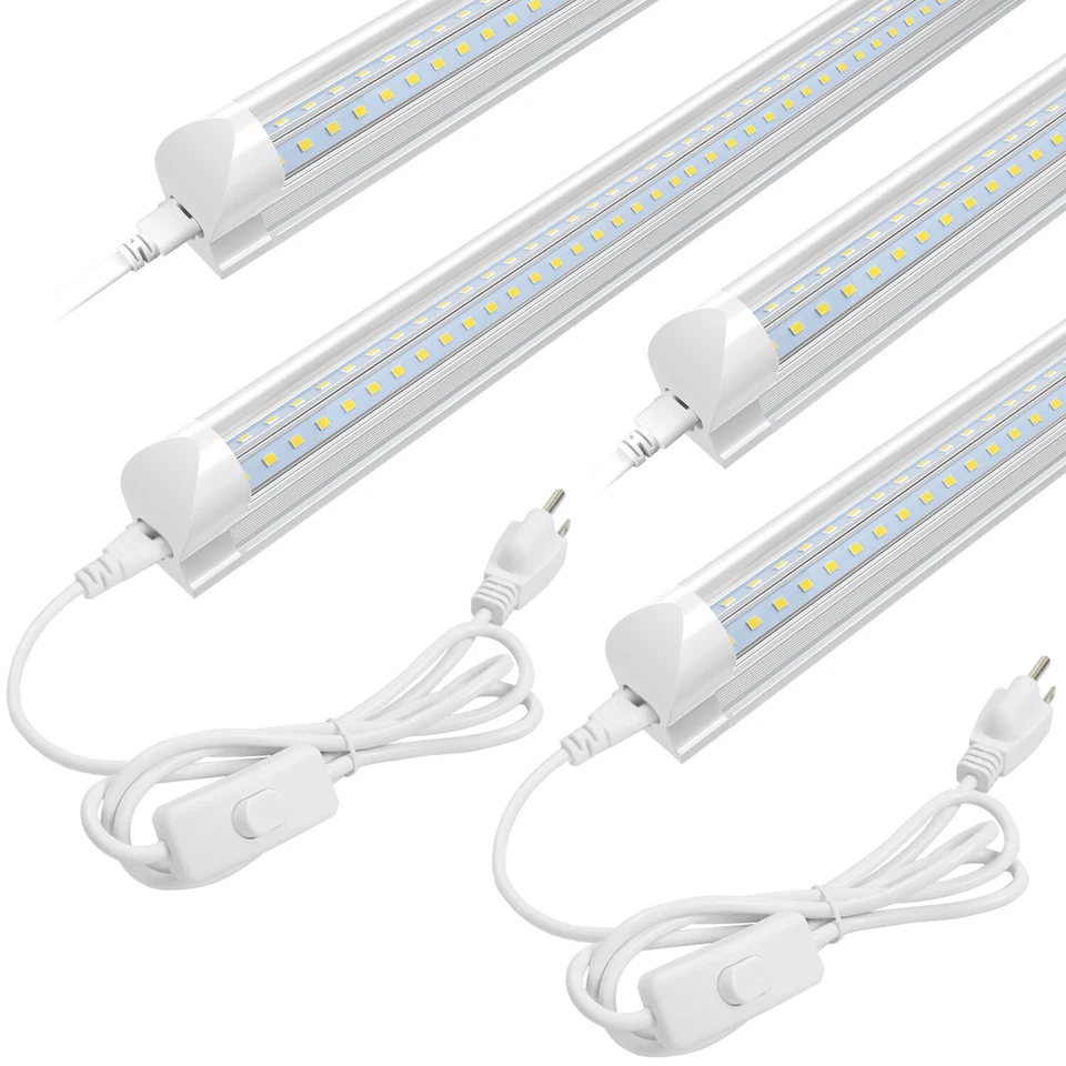 T8 20W 2FT LED Tube Lights Garage Workshop Utility LED Shop Light Fixtures 6000K - Image 2 of 4