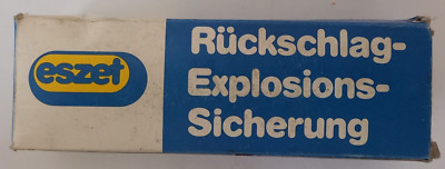 Gebrauchsstellenvorlage eszet Modell F II - Sauerstoff - Rückschlagsicherung
