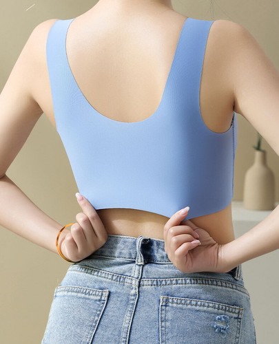 Reggiseno donna copertura completa senza fili sottile chiusura frontale taglie forti intimo 32519 - Foto 19 di 21