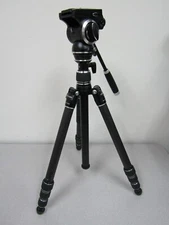 MeVIDEO GTVCBLK GlobeTrotter Video Travel Tripod Kit (Carbon Fiber, Black) (a)