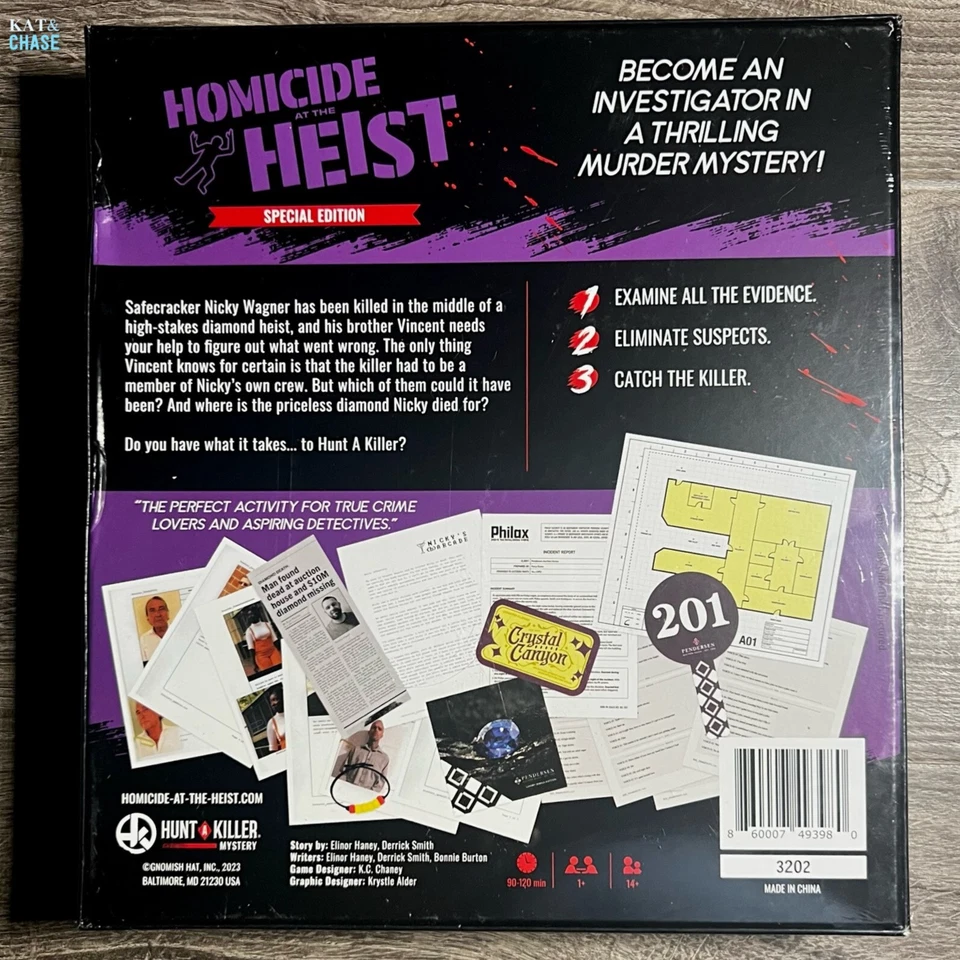 Hunt A Killer Homicide At The Heist - Murder Mystery Board Game NIB 1+ Players - Image 4 of 4