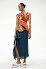 Zara Woman Ss22 Atelier Orange Beaded Dress - Size Xs 2903/203 - Bnwt - Trinny
