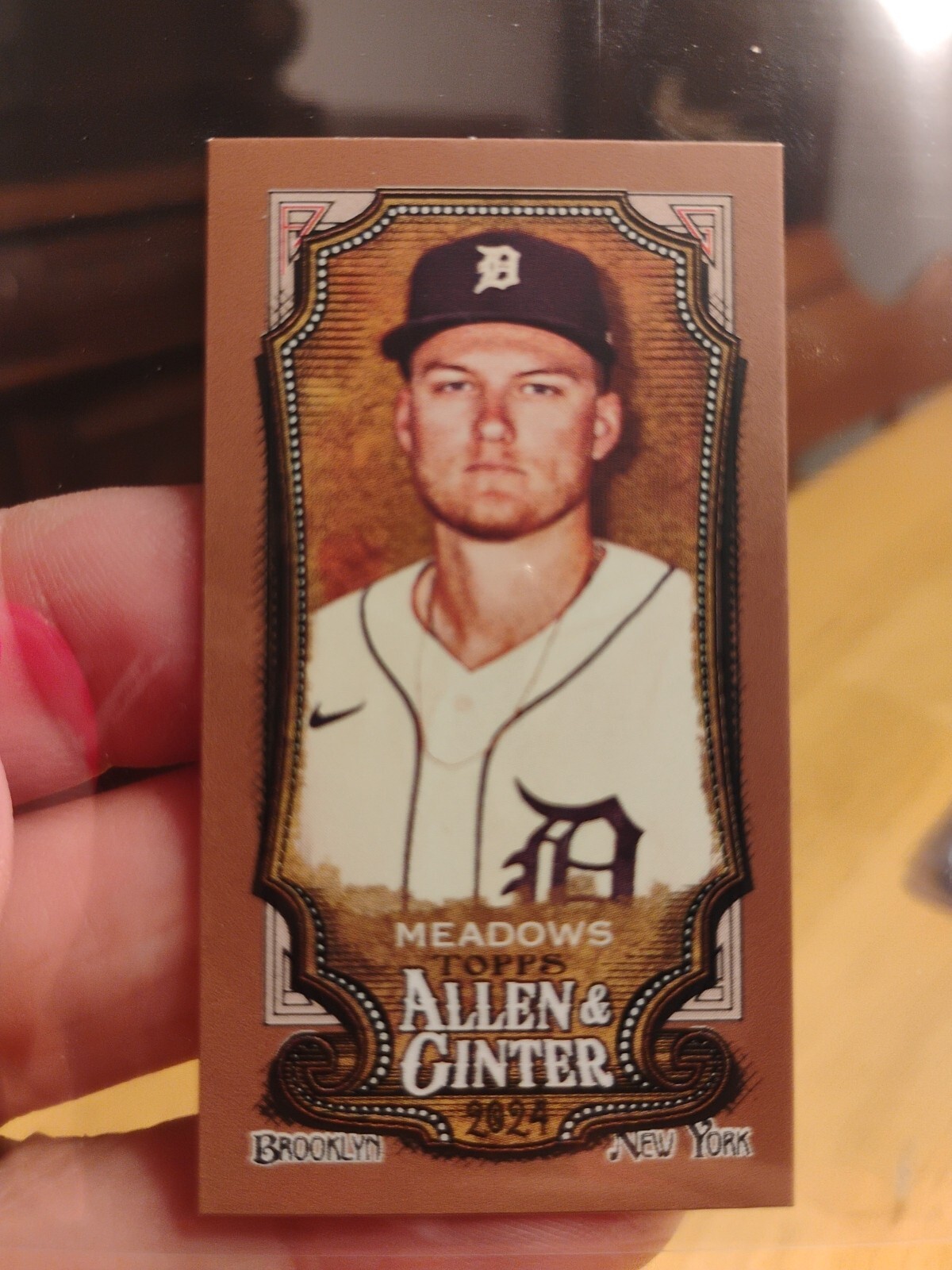 2024 PARKER MEADOWS TOPPS ALLEN GINTER MINI GOLD BORDER RC #146