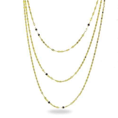 14K Gold Chain Mariner Italian Layered Necklace, 20-Inches - 第 1/3 張圖片