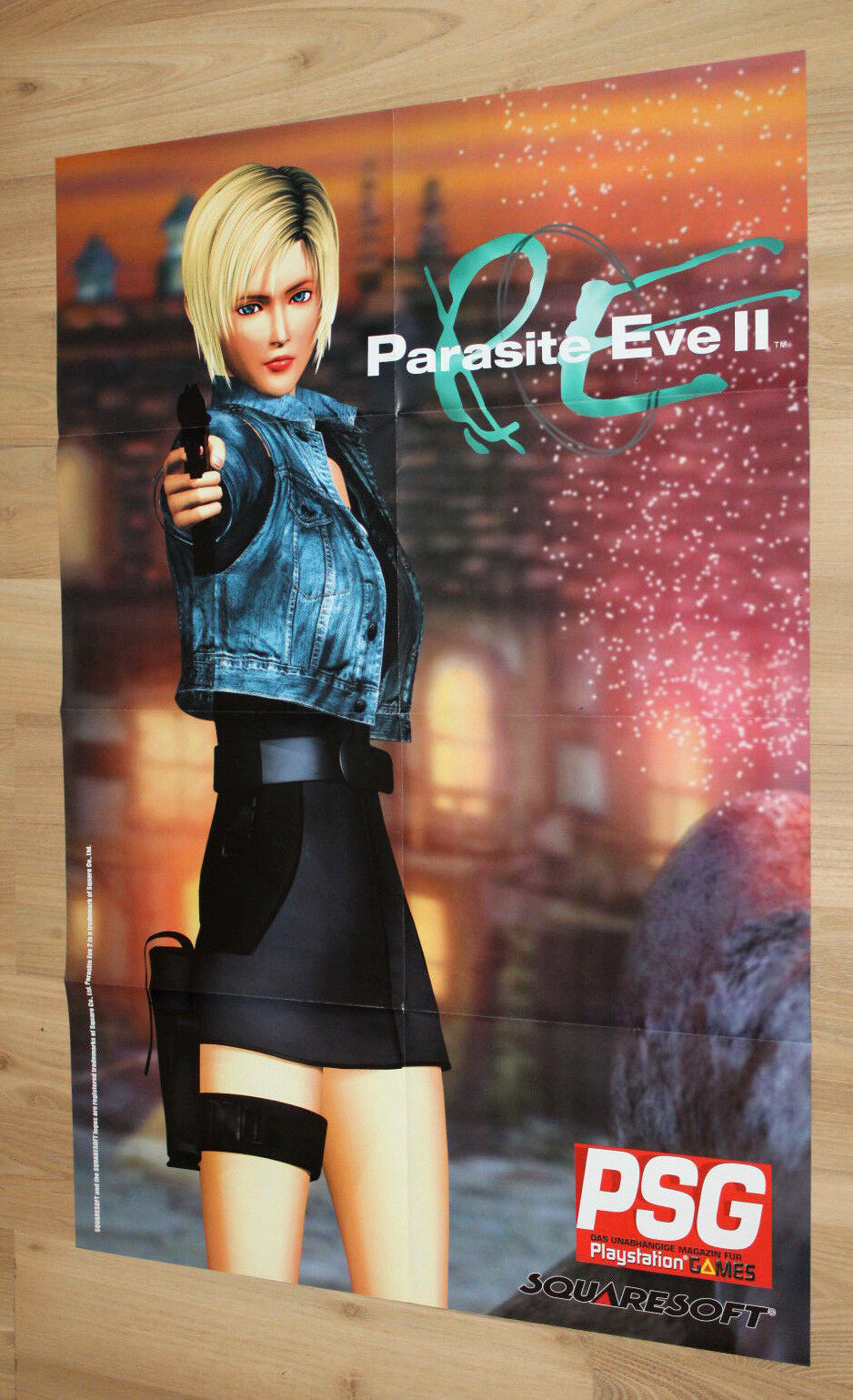 Parasite Eve II 2 Game Store Rare Promo Vintage Poster Playstation 1 PS1  2000