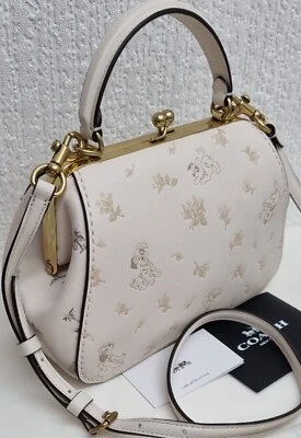 COACH X DISNEY DALMATIANS FRAME BAG 23 FLORAL PRINT CHALK*LIMITED EDITION* - Image 1 of 4