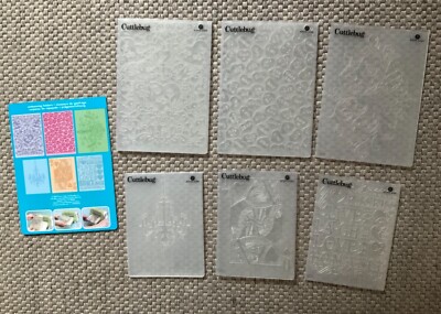 Cuttlebug Original, 6 Stück, Love, Embossing Folder, Karten, Hintergrund