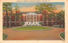 B028 US New York Syracuse College of Medicine University 1950 postcard