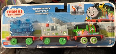 Thomas And Friends Old Mine Percy Die Cast Push Along Train Toy New
